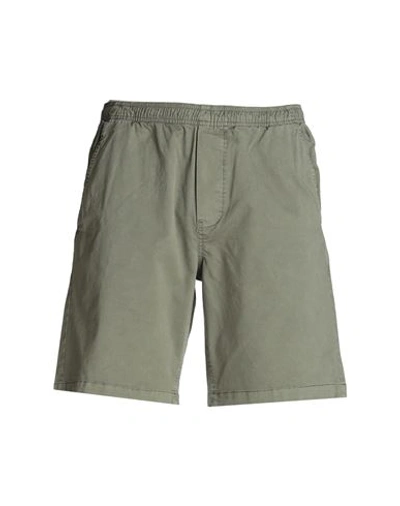 Selected Homme Man Shorts & Bermuda Shorts Military Green Size Xl Cotton, Recycled Cotton, Elastane