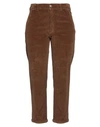 Pt Torino Woman Pants Brown Size 30 Cotton, Elastane