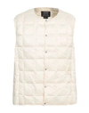 Taion Man Down Jacket Ivory Size L Nylon In White