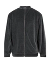 Applecore Man Sweatshirt Lead Size L Cotton, Polyester In Grey