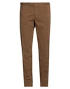 Pt Torino Man Pants Brown Size 44 Cotton, Elastane