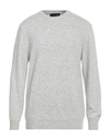 Spadalonga Man Sweater Light Grey Size 46 Virgin Wool, Viscose, Polyamide, Cashmere In Grey