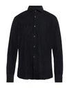 Brooksfield Man Shirt Midnight Blue Size 17 Cotton In Blue