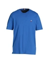 Tommy Hilfiger Man T-shirt Bright Blue Size Xl Cotton