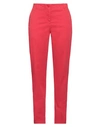 Armani Exchange Woman Pants Red Size 14 Cotton, Elastane