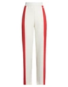 Msgm Woman Pants Red Size 8 Polyester, Elastane