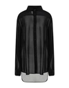 Maison Margiela Woman Shirt Black Size 8 Silk In Black