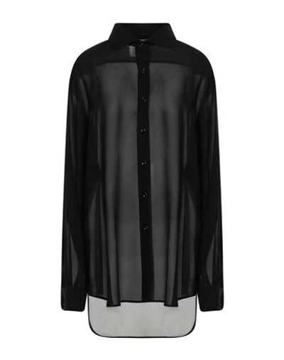 Maison Margiela Woman Shirt Black Size 8 Silk