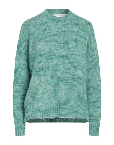 19.70 Nineteen Seventy Woman Sweater Sage Green Size S Alpaca Wool, Cotton, Wool
