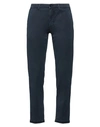 Re-hash Re_hash Man Pants Navy Blue Size 34 Cotton, Viscose, Wool, Elastane