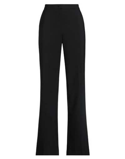 Exte Woman Pants Black Size 6 Polyester, Elastane In Black
