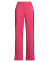 Exte Woman Pants Fuchsia Size 8 Polyester, Elastane In Pink