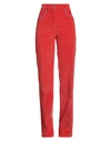 M Missoni Woman Pants Tomato Red Size 4 Cotton, Elastane, Virgin Wool
