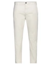 Department 5 Man Pants Ivory Size 38 Cotton, Elastane In Beige