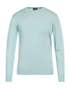 Drumohr Man Sweater Light Green Size 40 Silk