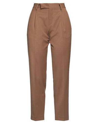 Pt Torino Woman Pants Brown Size 2 Polyester, Wool, Elastane