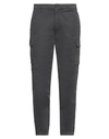 40weft Man Pants Steel Grey Size 36 Cotton, Elastane