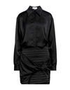 Cinqrue Woman Mini Dress Black Size M Polyester, Elastane