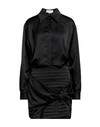 Cinqrue Woman Mini Dress Black Size M Polyester, Elastane In Black