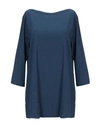 Rossopuro Woman T-shirt Midnight Blue Size Xl Cotton, Elastane