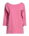 Rossopuro Woman T-shirt Magenta Size Xl Cotton, Elastane