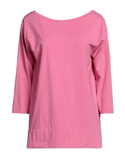 Rossopuro Woman T-shirt Magenta Size Xl Cotton, Elastane In Magenta