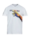 Bikkembergs Man T-shirt White Size L Cotton, Elastane