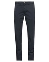 Stilosophy Man Pants Navy Size 28 Cotton, Elastane In Navy Blue