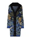 Etro Comet Paisley Pattern Coat In Wool In Black