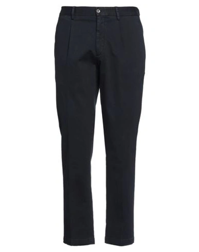 Devore Incipit Man Pants Midnight Blue Size 36 Cotton, Cashmere, Elastane In Black