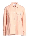 Alberta Ferretti Woman Shirt Apricot Size 4 Cotton In Orange