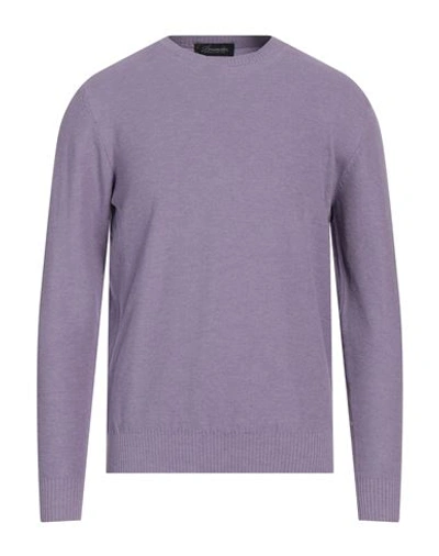 DRUMOHR DRUMOHR MAN SWEATER MAUVE SIZE 42 COTTON