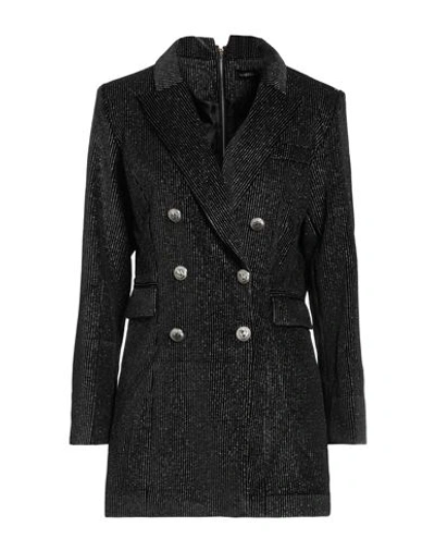Vanessa Scott Woman Suit Jacket Black Size L Polyester