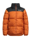 Columbia Puffect Quilted Funnel-neck Shell Hooded Jacket In Red