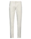 Massimo Brunelli Man Pants Cream Size 31 Cotton, Elastane In White