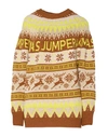 Patrizia Pepe Woman Sweater Camel Size Onesize Acrylic, Wool, Viscose, Cotton, Polyester In Beige