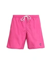 Yes I Am Man Swim Trunks Fuchsia Size L Polyester In Pink