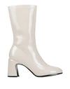 Jeannot Woman Ankle Boots Off White Size 6 Textile Fibers