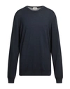 Brooksfield Man Sweater Midnight Blue Size 50 Virgin Wool