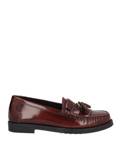Tod's Woman Loafers Cocoa Size 11 Soft Leather In Brown