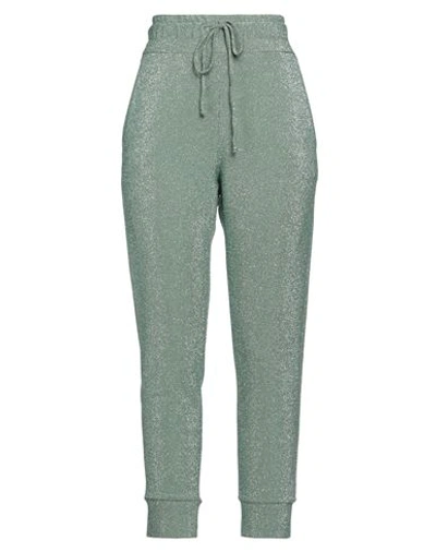 Soallure Woman Pants Green Size 10 Viscose, Polyester, Polyamide, Elastane