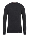 Brooksfield Man Sweater Slate Blue Size 46 Virgin Wool
