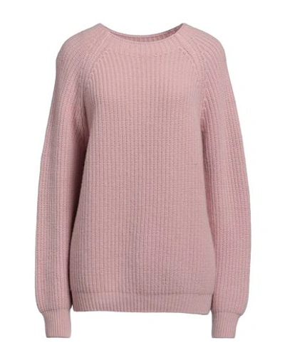 N.o.w. Andrea Rosati Cashmere N. O.w. Andrea Rosati Cashmere Woman Sweater Light Pink Size L Cashmere, Viscose, Wool, Polyamide