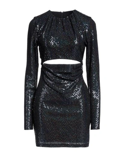 Msgm Woman Mini Dress Black Size 6 Polyamide, Polyester, Elastane