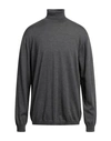 Seventy Sergio Tegon Man Turtleneck Lead Size 3xl Virgin Wool In Grey