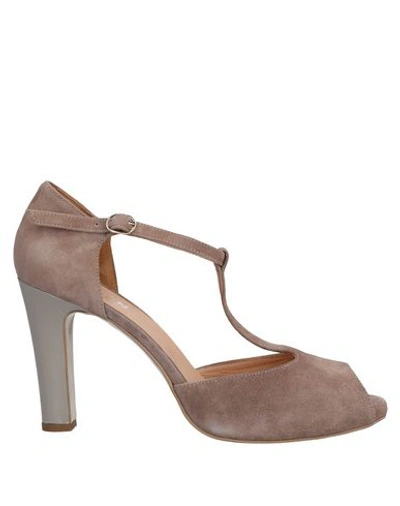 Vivien Woman Pumps Beige Size 11 Soft Leather