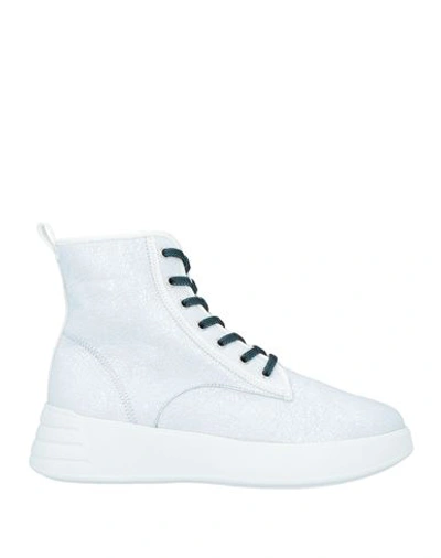 Hogan Woman Sneakers White Size 10 Calfskin