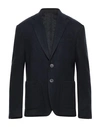 Domenico Tagliente Doico Tagliente Black Single Breasted One Button Suit Jacket In Blue