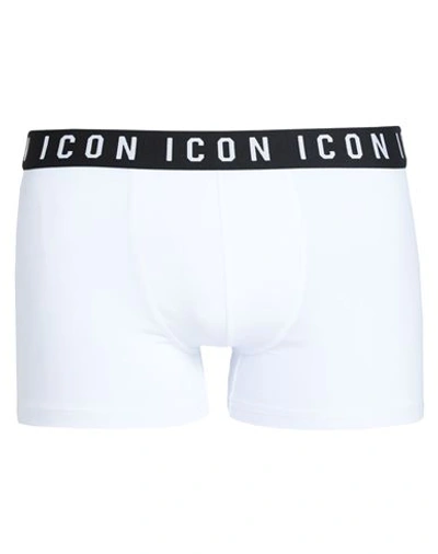 Dsquared2 Man Boxer White Size M Cotton, Elastane