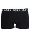 Dsquared2 Contrasting Logo Boxers In Black